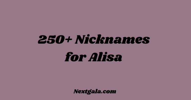 Nicknames for Alisa