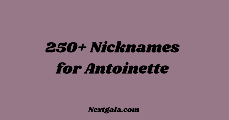 Nicknames for Antoinette