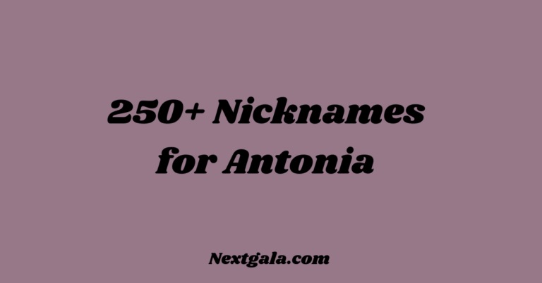 Nicknames for Antonia