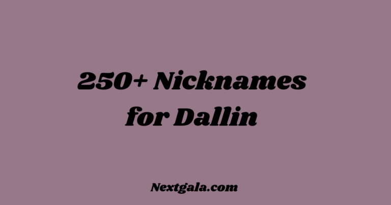 Nicknames for Dallin