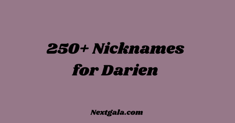 Nicknames for Darien