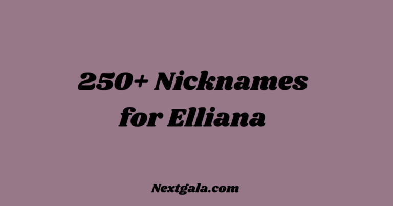 Nicknames for Elliana