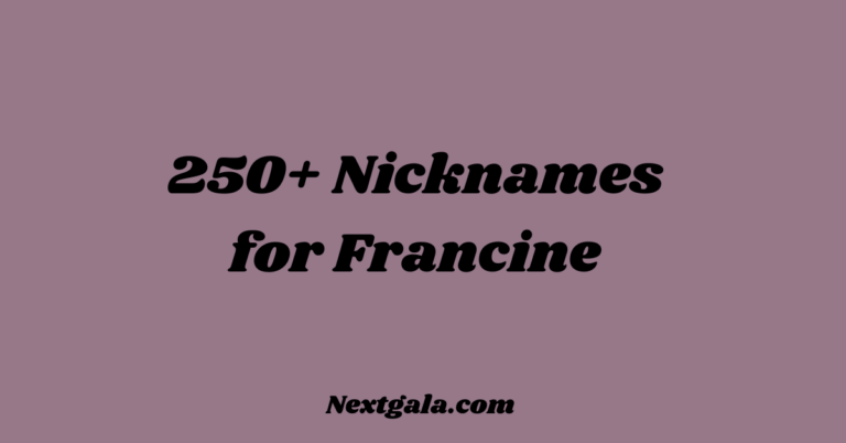 Nicknames for Francine