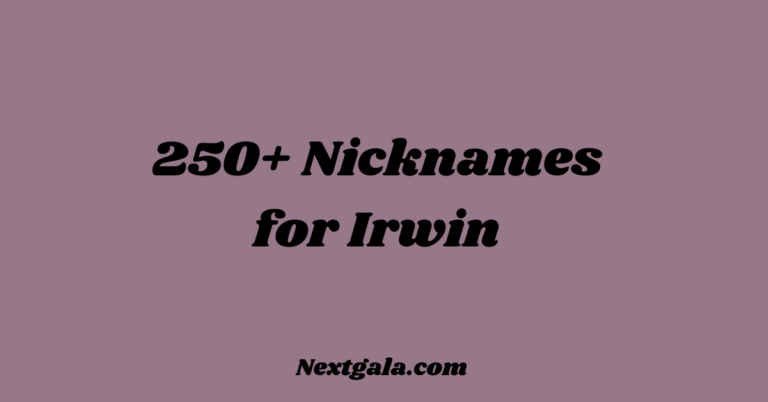 Nicknames for Irwin