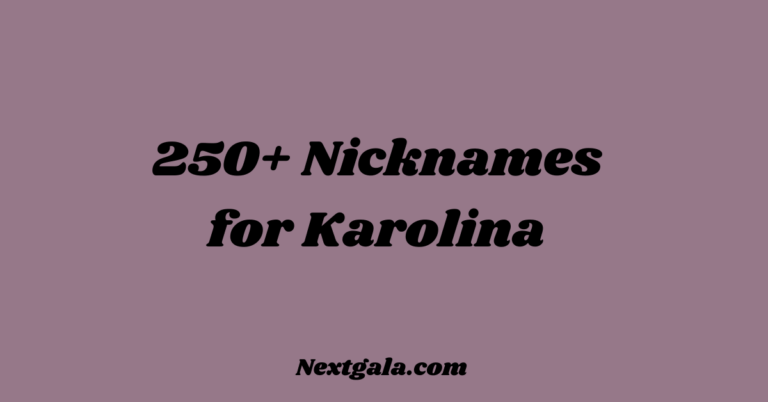 Nicknames for Karolina