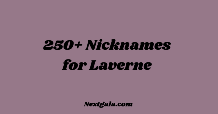 Nicknames for Laverne