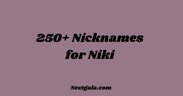 Nicknames for Niki