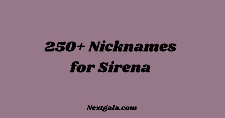 Nicknames for Sirena