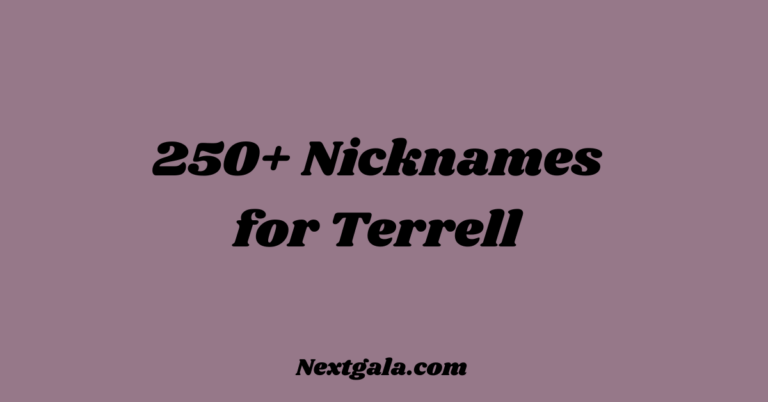 Nicknames for Terrell