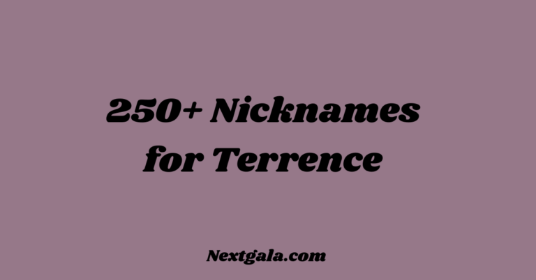 Nicknames for Terrence