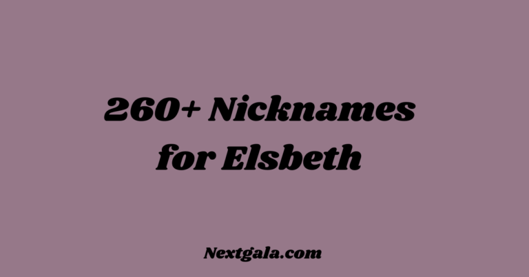 Nicknames for Elsbeth