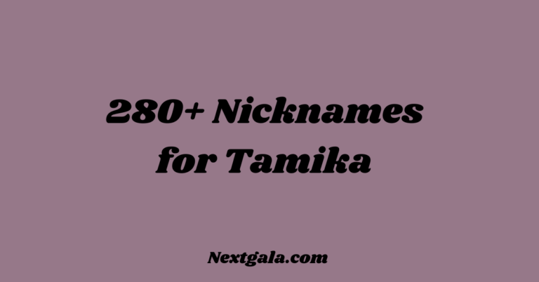 Nicknames for Tamika