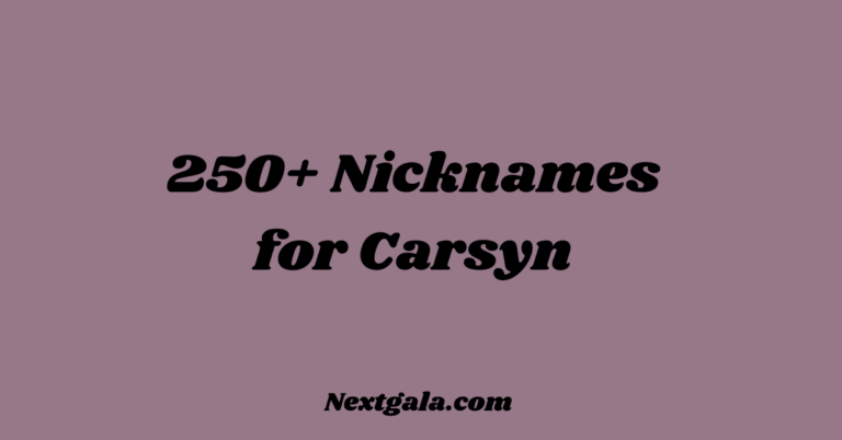 Nicknames for Carsyn