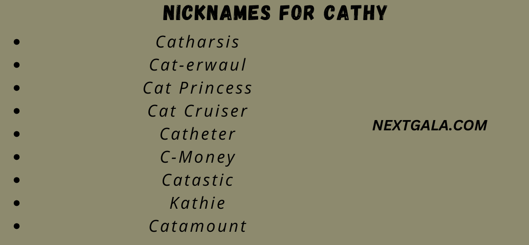 Nicknames for Cathy