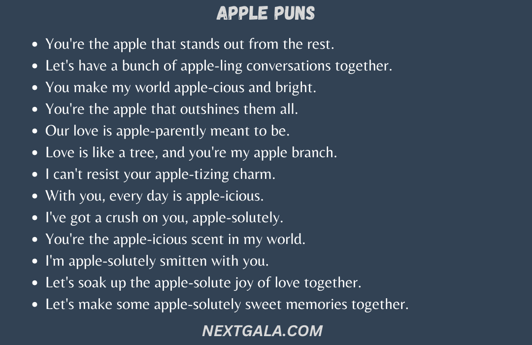 Apple Puns