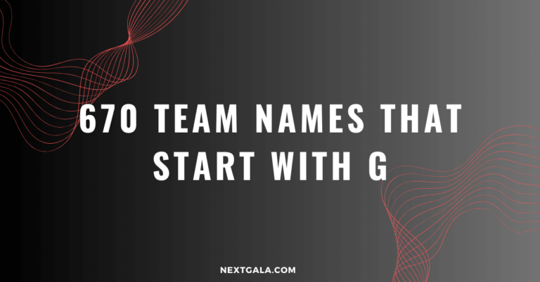 Team Names That Start With G