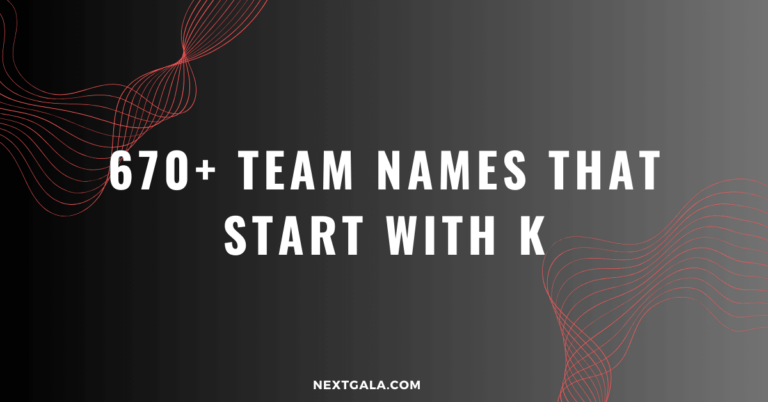 Team Names That Start With K