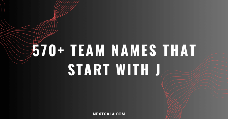 Team Names That Start With J