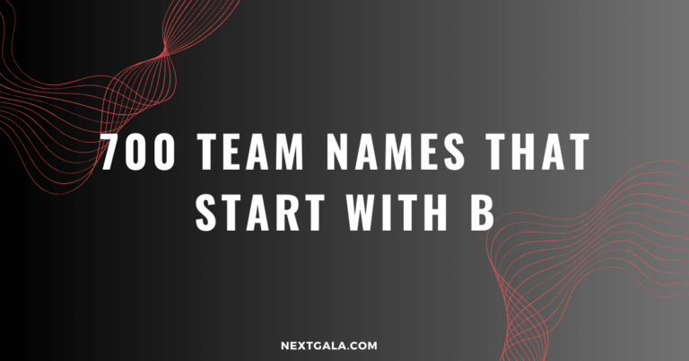 Team Names That Start With B