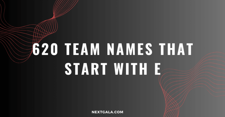 Team Names That Start With E