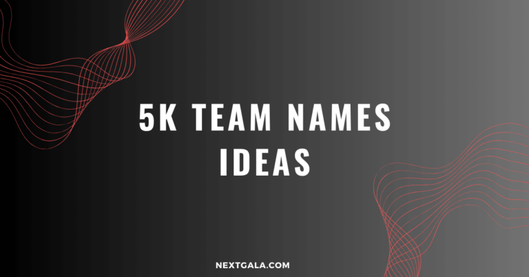 5k Team Names