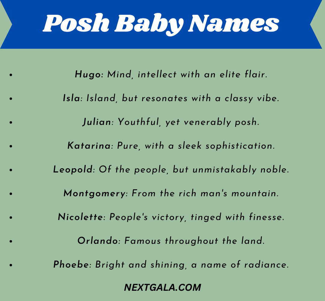 Posh Baby Names