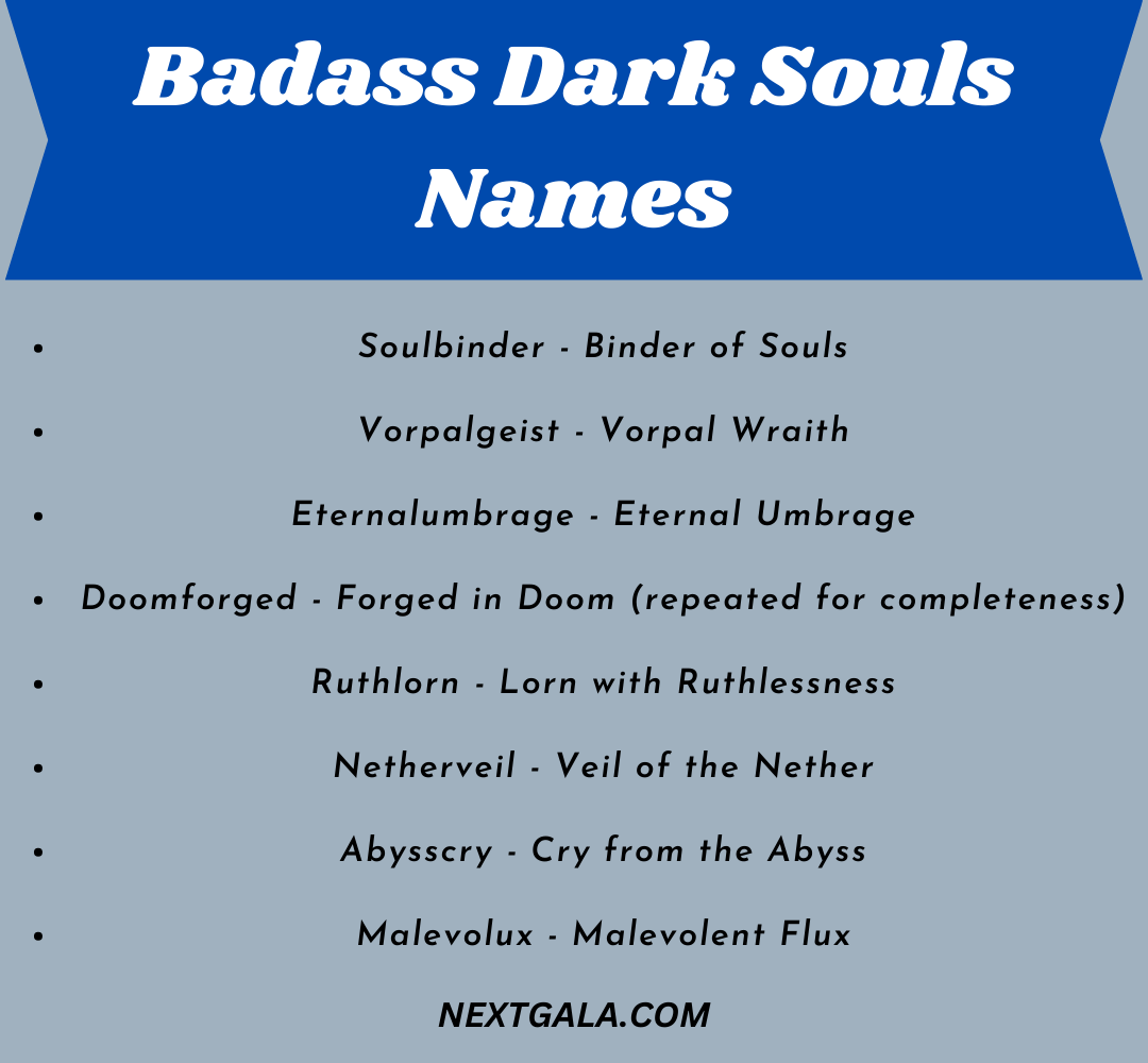 Dark Souls Names