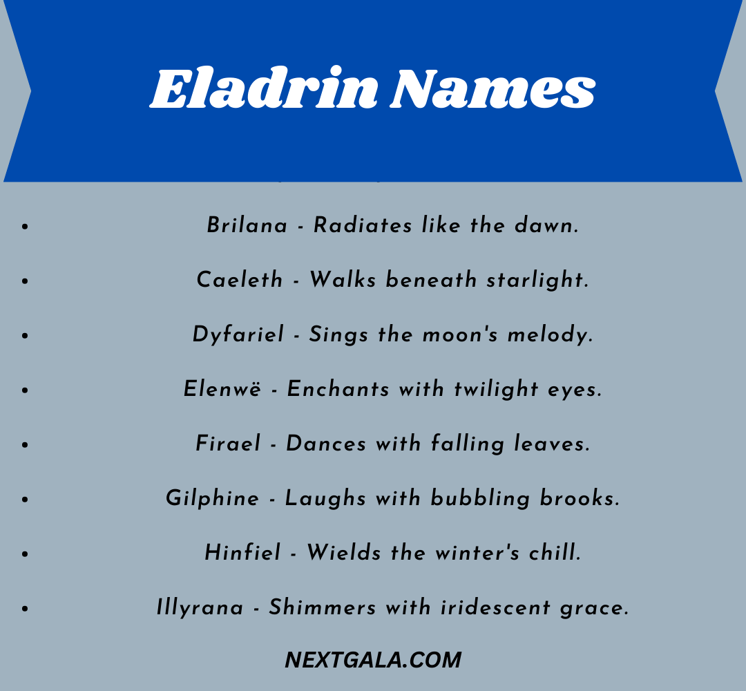 Eladrin Names 