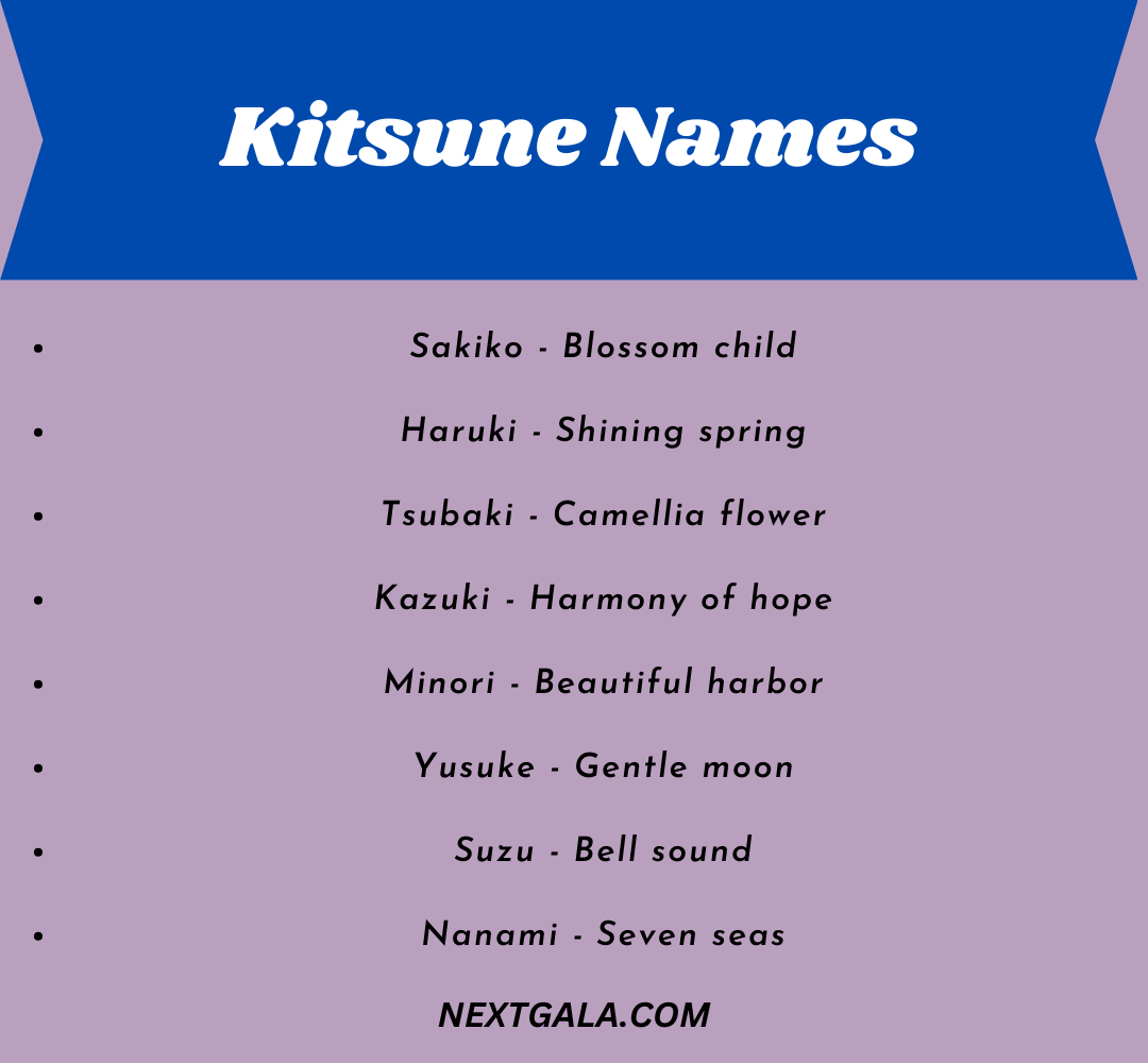 Kitsune Names