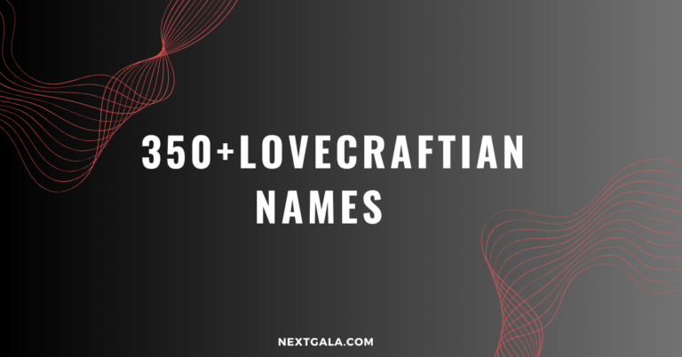 Lovecraftian names