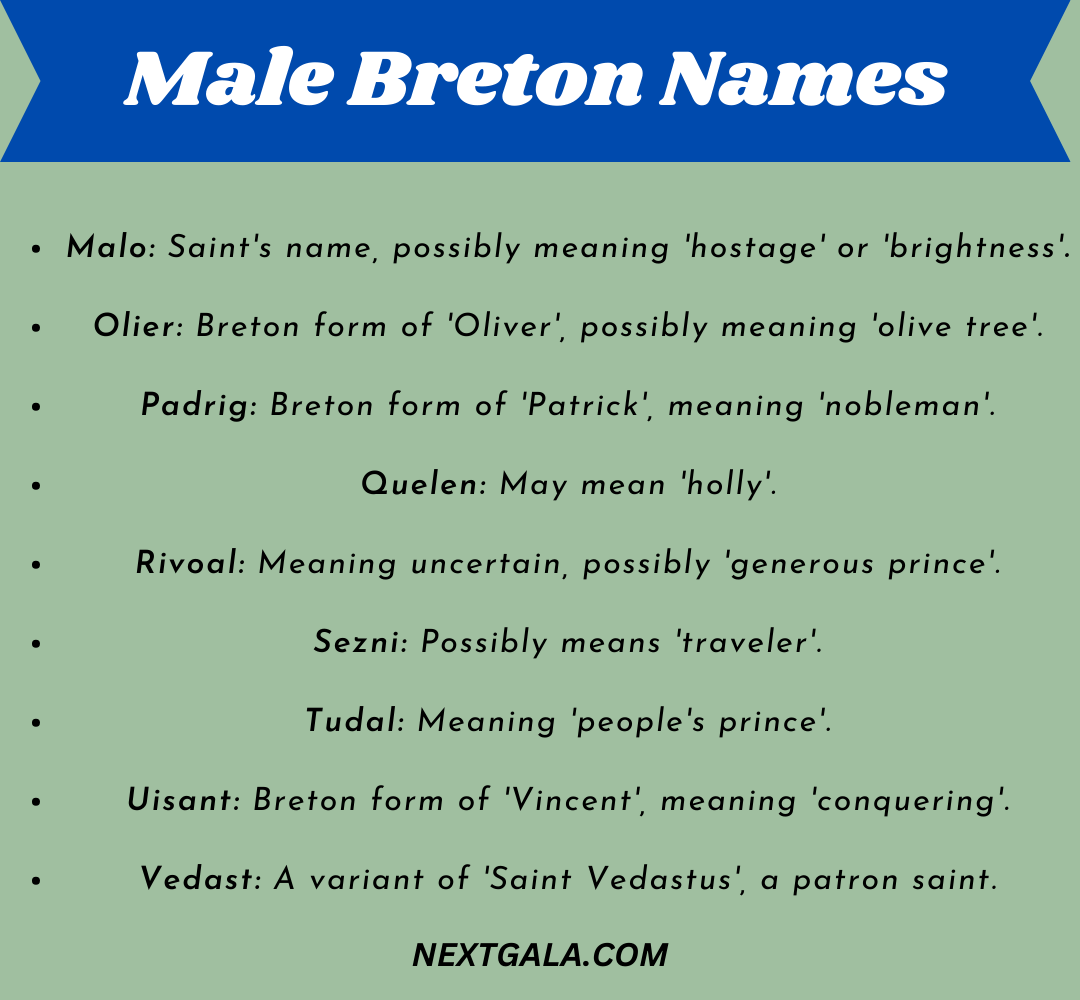 Male Breton Names